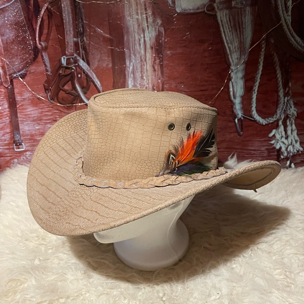 Australian leather hat